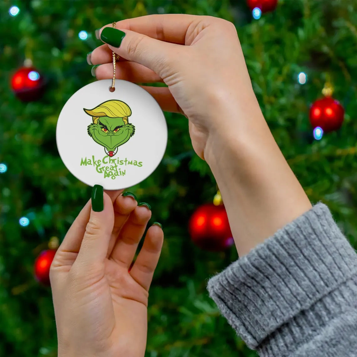 Trump 2024 Ornament Make Christmas Great Again