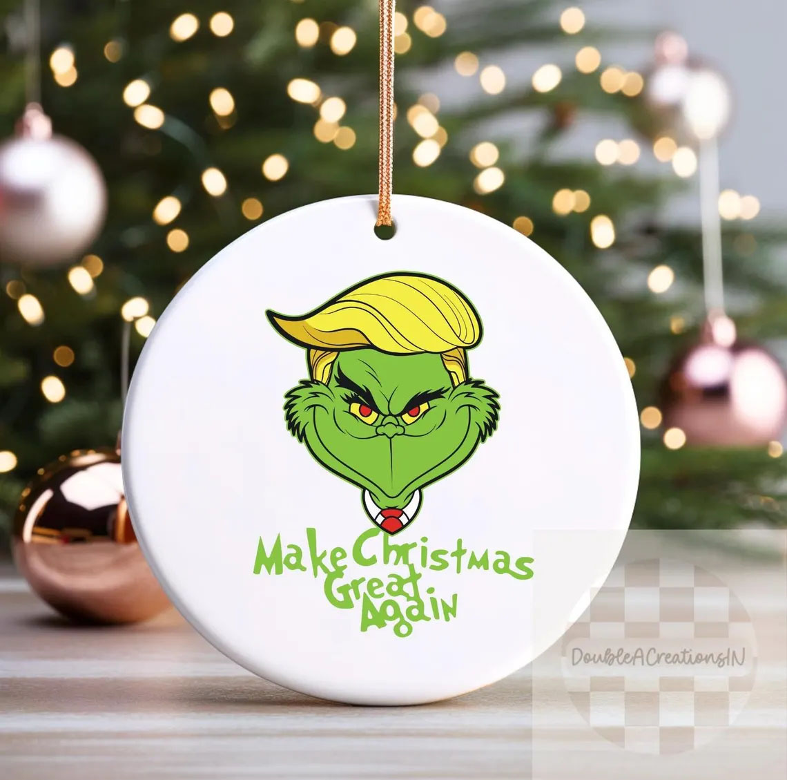 Trump 2024 Ornament Make Christmas Great Again