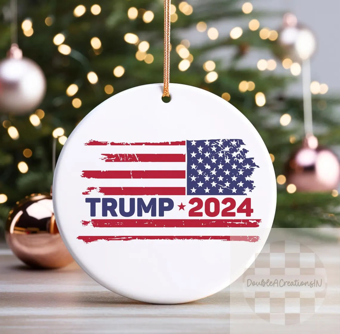 Trump 2024 Ornament, Republican Ornament
