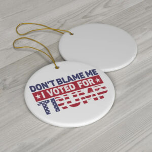 Trump 2024 Ornament, Republican Ornament, President Trump Supporter Gift, Patriotic Holiday Ornament