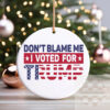 Trump 2024 Ornament, Republican Ornament, President Trump Supporter Gift, Patriotic Holiday Ornament