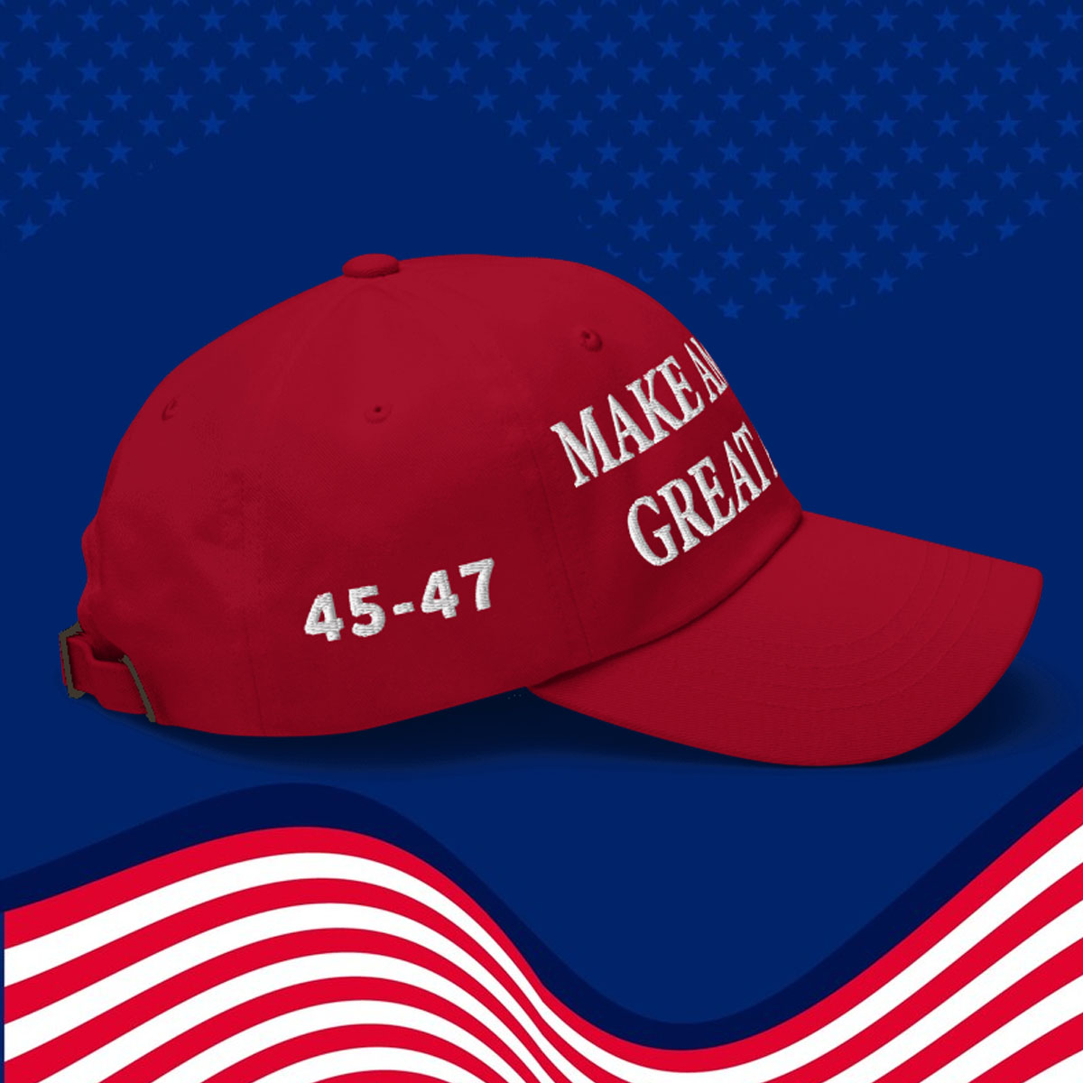 Trump 45-47 Hat Make America Great Again