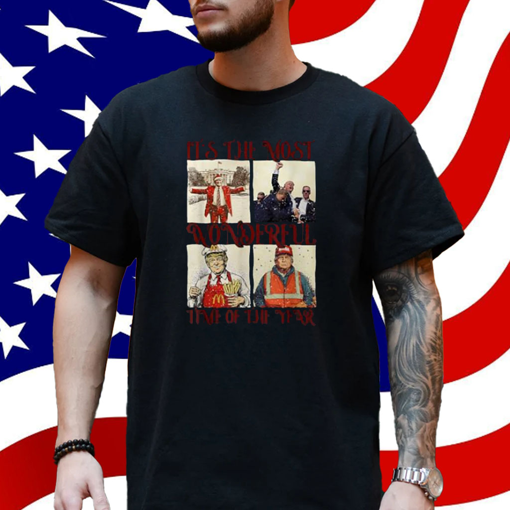 Trump Christmas Humorous Most Wonderful Time T-Shirt