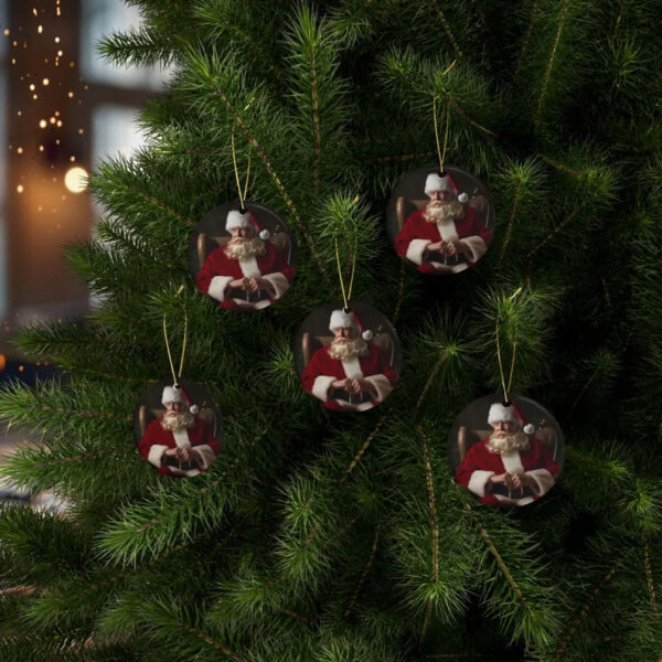 Trump Christmas Ornament Ceramic