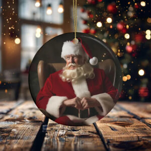 Trump Christmas Ornament Ceramic