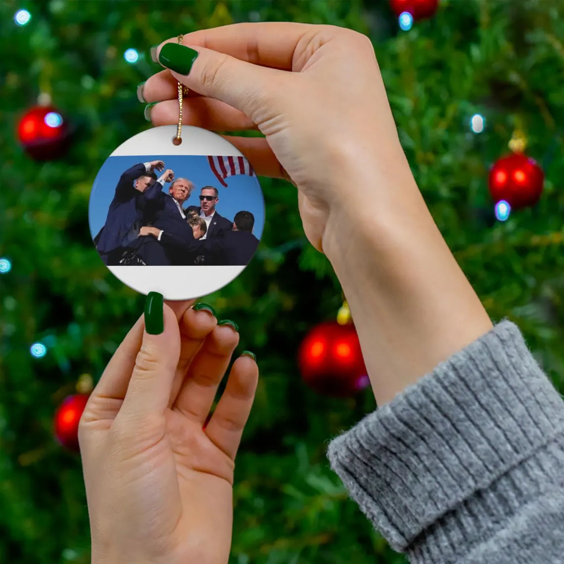 Trump Christmas Ornament, MAGA Ornament