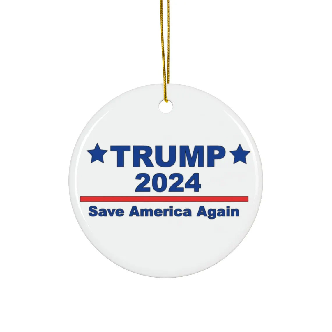 Trump Christmas Ornament, Trump 2024 Election, MAGA Ornament, Republican Xmas Tree Decor, Donald Trump, Patriotic Gifts, Republican Gifts