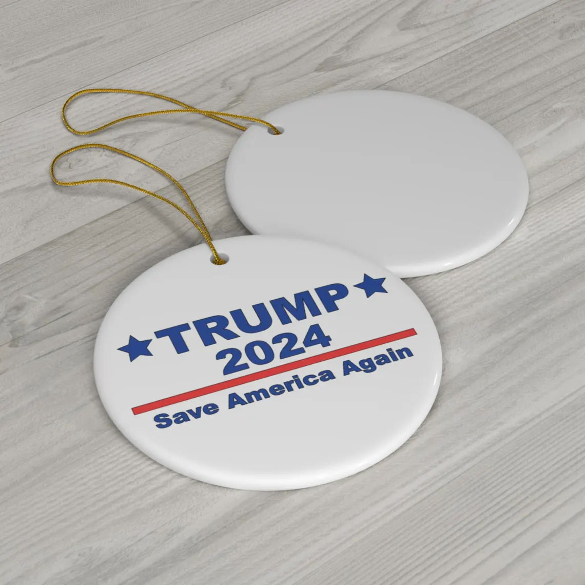 Trump Christmas Ornament, Trump 2024 Election, MAGA Ornament, Republican Xmas Tree Decor, Donald Trump, Patriotic Gifts, Republican Gifts