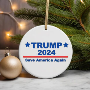 Trump Christmas Ornament, Trump 2024 Election, MAGA Ornament, Republican Xmas Tree Decor, Donald Trump, Patriotic Gifts, Republican Gifts