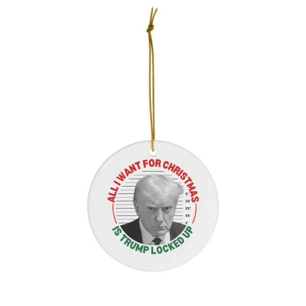 Trump Christmas Ornament, Trump Mugshot Ornament, Trump Gag Gifts, Funny Trump Gifts