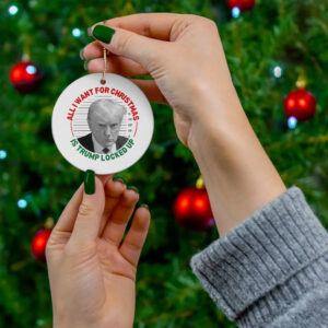 Trump Christmas Ornament, Trump Mugshot Ornament, Trump Gag Gifts, Funny Trump Gifts