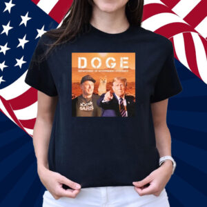 Trump Elon Musk Vance Doge Department Of Government Efficiency T-Shirt