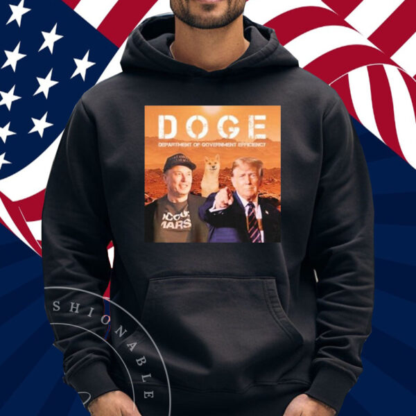 Trump Elon Musk Vance Doge Department Of Government Efficiency T-Shirt