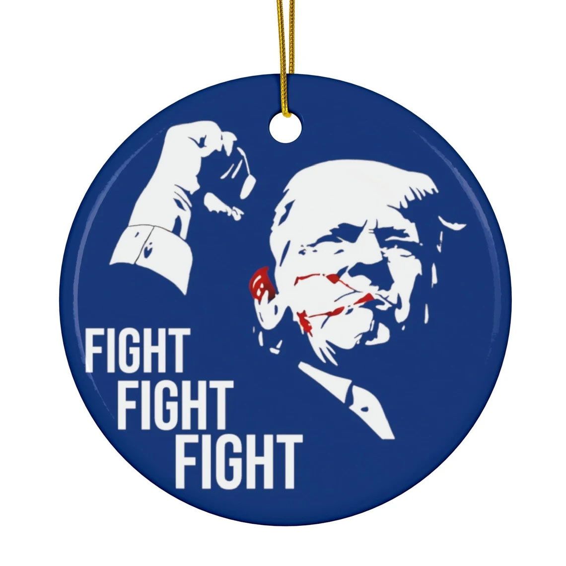 Trump Fight Ornament