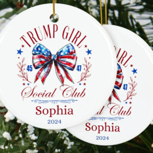 Trump Girl Christmas Ornament