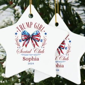 Trump Girl Christmas Ornament