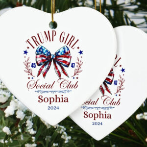 Trump Girl Christmas Ornament