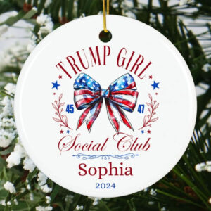 Trump Girl Christmas Ornament