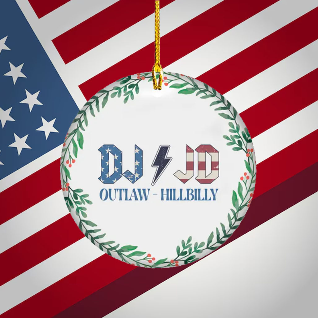 Trump I am Voting For The Outlaw and Hillbilly Ornament