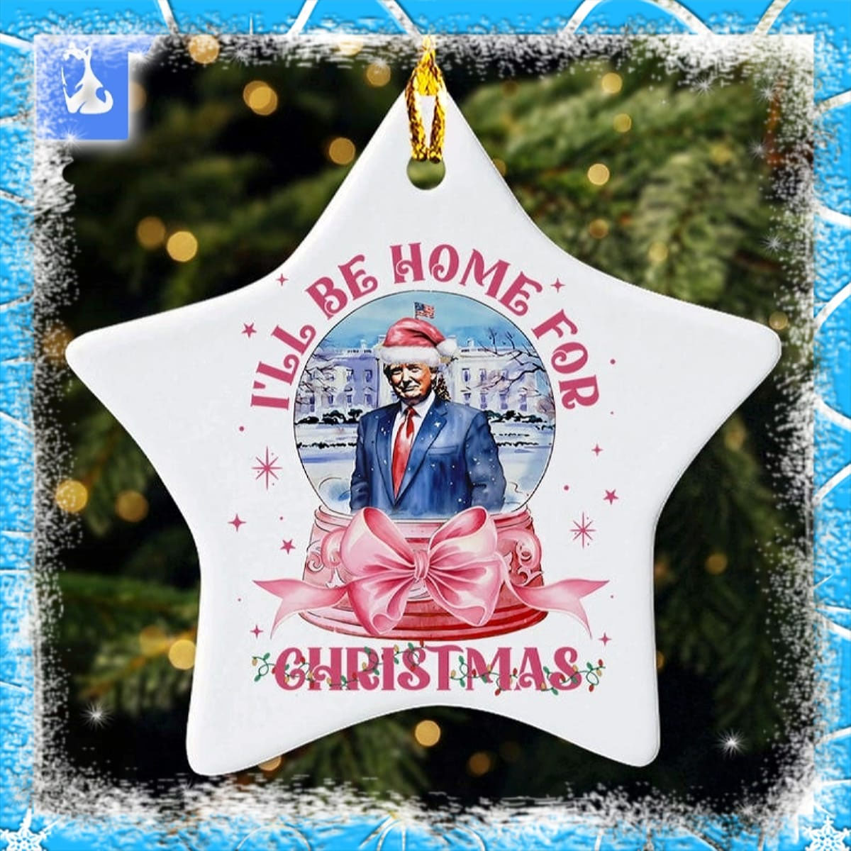 Trump I’ll Be Home For Ornament