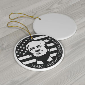 Trump Maga 2024 Gift, Trump Ceramic Ornament, Political Gift, Employee present