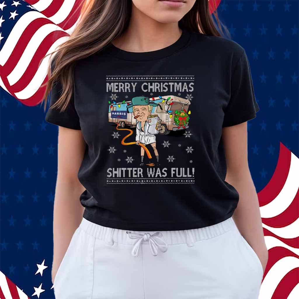 Trump Merry Christmas Shitter Was Full Shirt