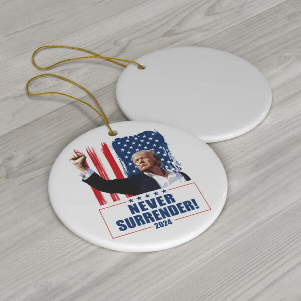 Trump Ornament 2024 Never Surrender