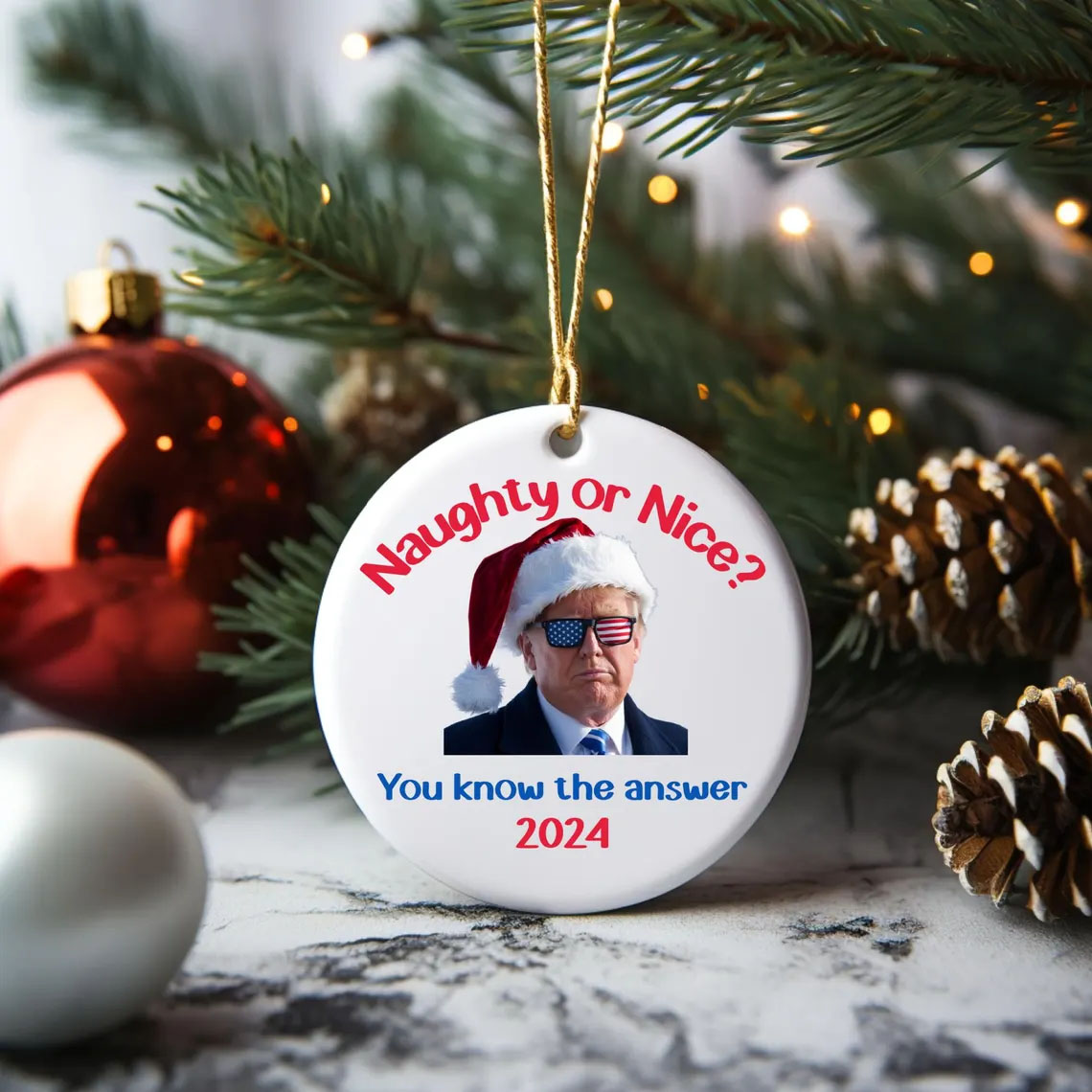 Trump Ornament, Trump Christmas Ornament 2024, Trump Ornament 2024, Trump Gifts For Men, Trump Gifts For Boyfriend
