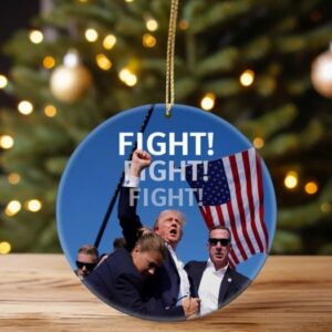 Trump Ornament,Trump Failed Attempt Ornament