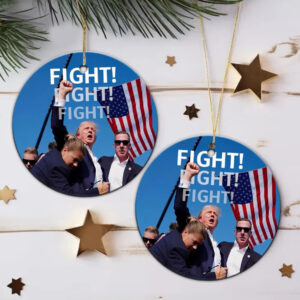 Trump Ornament,Trump Failed Attempt Ornament, Christmas trump Ornament Trump Fist, Christmas Gift