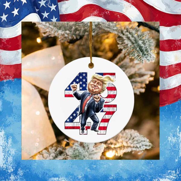 Trump President Funny 45-47 Ornament