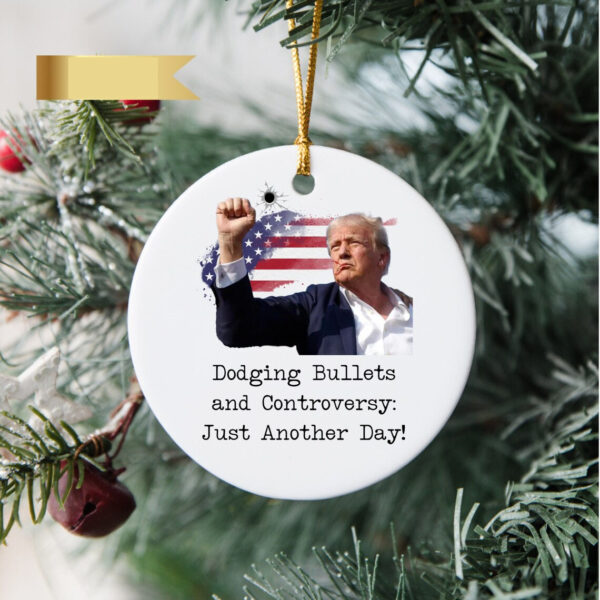 Trump Shooting Ornament, Trump Rally Shooting 2024 Ornament, Donald Trump Gift, Attempted Assassination, Patriotic Gift, Trump 2024 Survived
