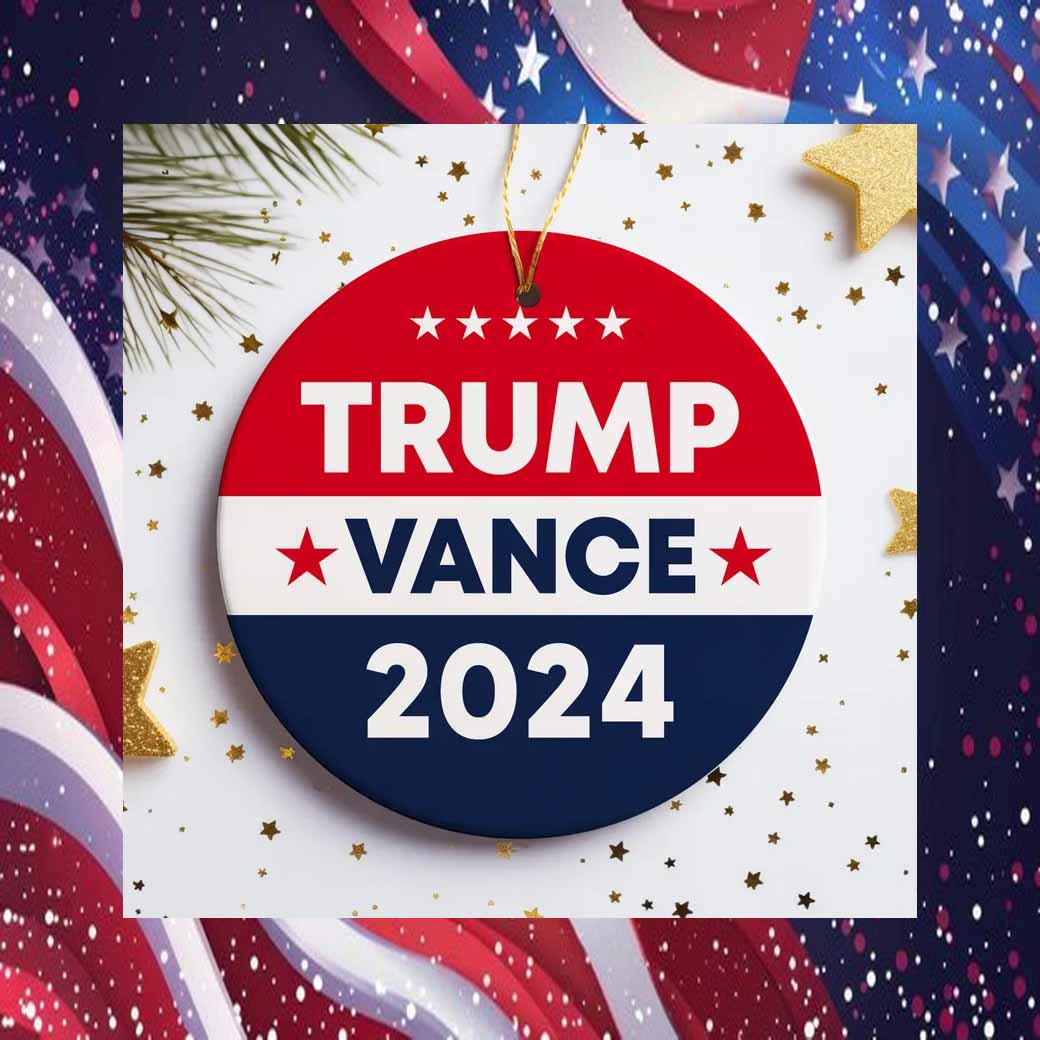 Trump Vance 2024 Christmas Ornament