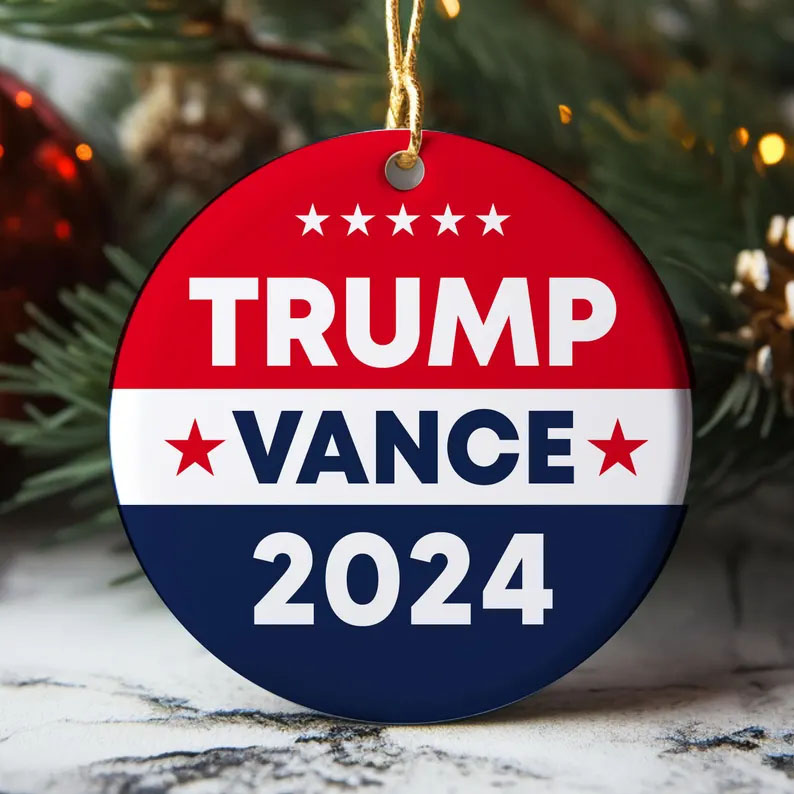 Trump Vance 2024 Christmas Ornament