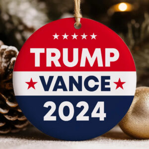 Trump Vance 2024 Christmas Ornament