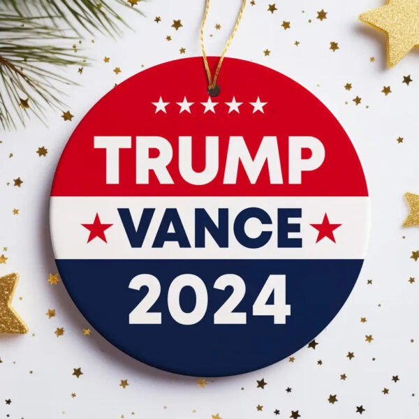 Trump Vance 2024 Christmas Ornament
