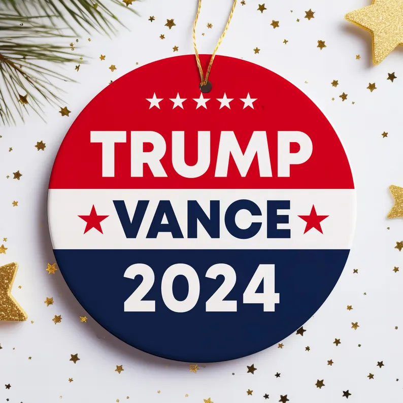 Trump Vance 2024 Christmas Ornament