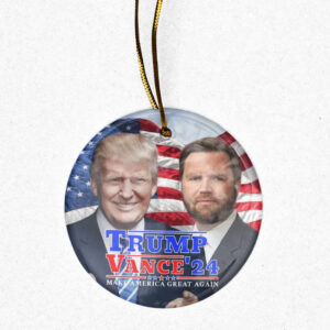 Trump Vance 2024 MAGA Ceramic Ornament
