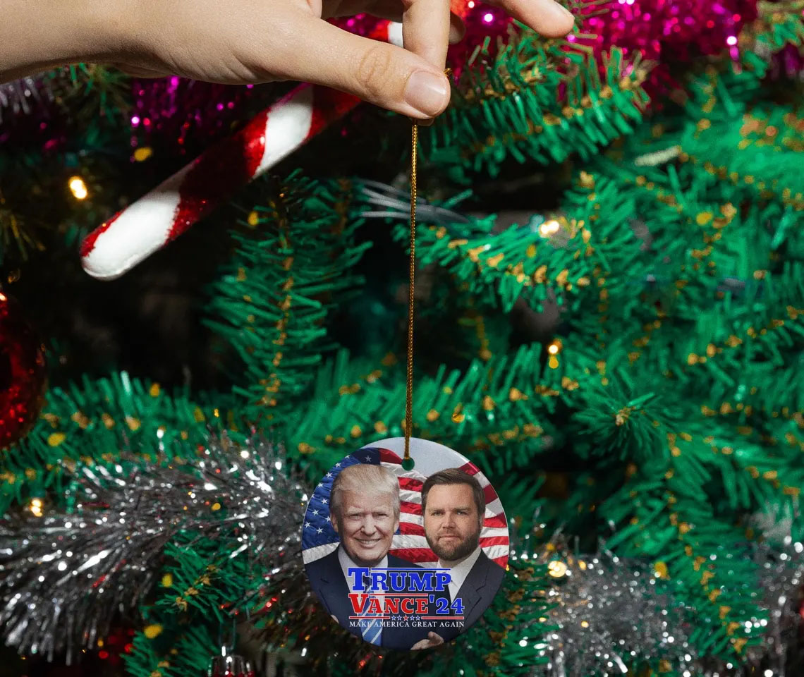 Trump Vance 2024 MAGA Ceramic Ornament