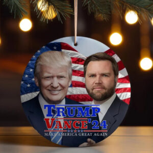 Trump Vance 2024 MAGA Ceramic Ornament