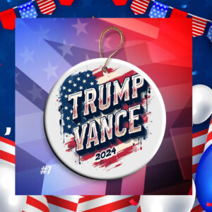 Trump & Vance Campaign Commemorative Keepsake Ornament