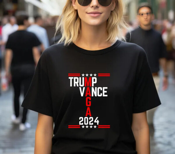 Trump Vance Maga 2024 T-shirt, Patriotic Political Tee, Trump Vance Campaign T-shirt, Pro-Trump 2024 T-shirt, Trump Vance Support Shirt