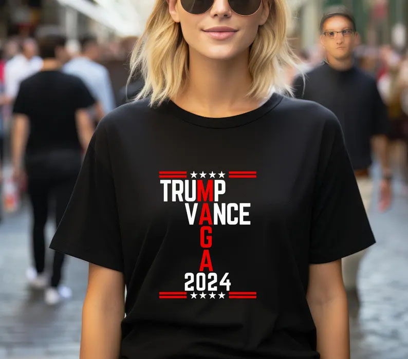 Trump Vance Maga 2024 T-shirt, Patriotic Political Tee, Trump Vance Campaign T-shirt, Pro-Trump 2024 T-shirt, Trump Vance Support Shirt