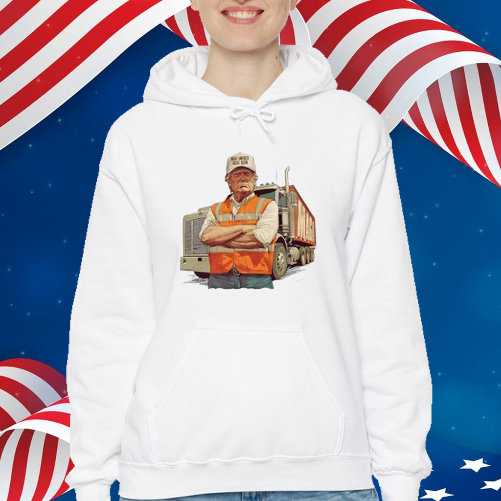 Trump With Garbage Truck, Humorous Trump Christmas Shirt