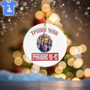 Trump Won President 45-47 Ornament