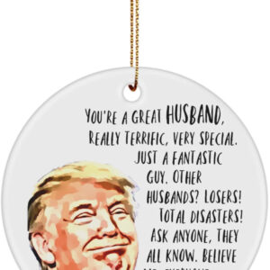 Trump husband ornament