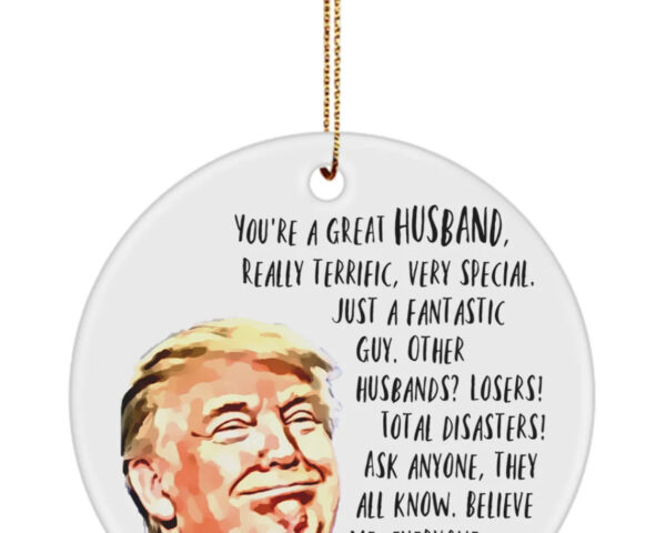 Trump husband ornament