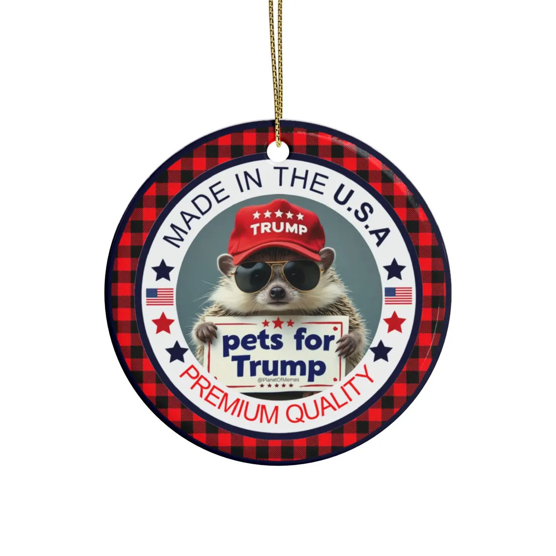 Trump ornament MAGA Ceramic Christmas Ornament