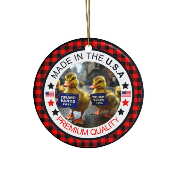 Trump ornament MAGA Duck Ceramic Christmas Ornament