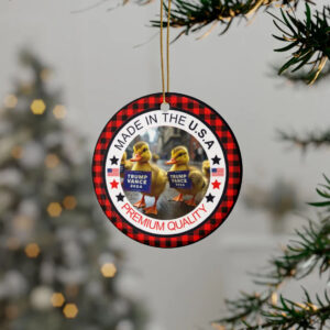 Trump ornament MAGA Duck Ceramic Christmas Ornament